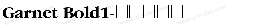 Garnet Bold1字体转换